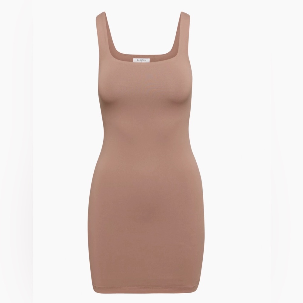 NWOT - Babaton Contour Tank Mini Dress - Deep Taupe - Size XL